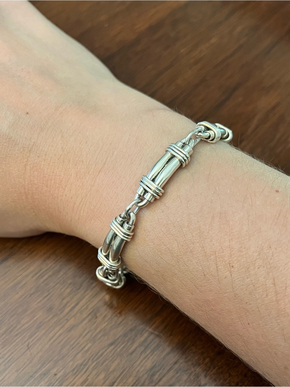 Sterling Silver Knot Link Bracelet